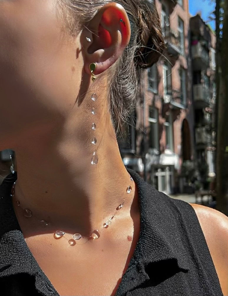 Water Drop Necklace Set" can be rewritten as "Elegant Water Drop Necklace Set.