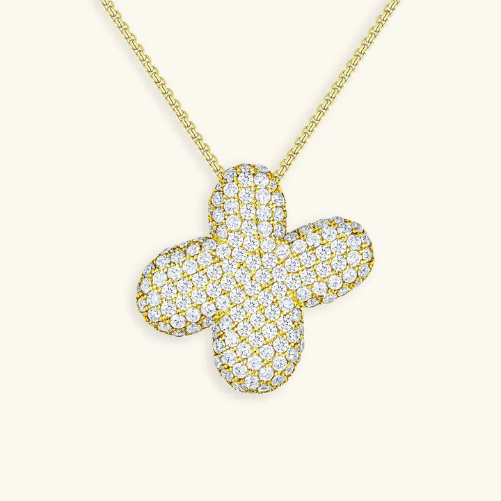 Initial Bubble Diamond Necklace