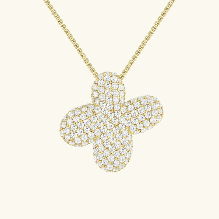 Initial Bubble Diamond Necklace
