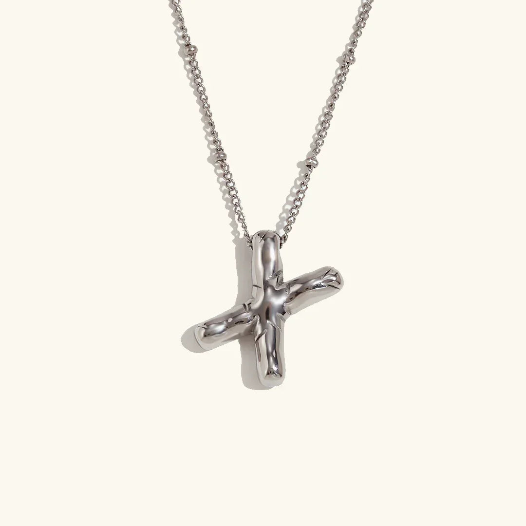 Balloon Initial Gold Necklace