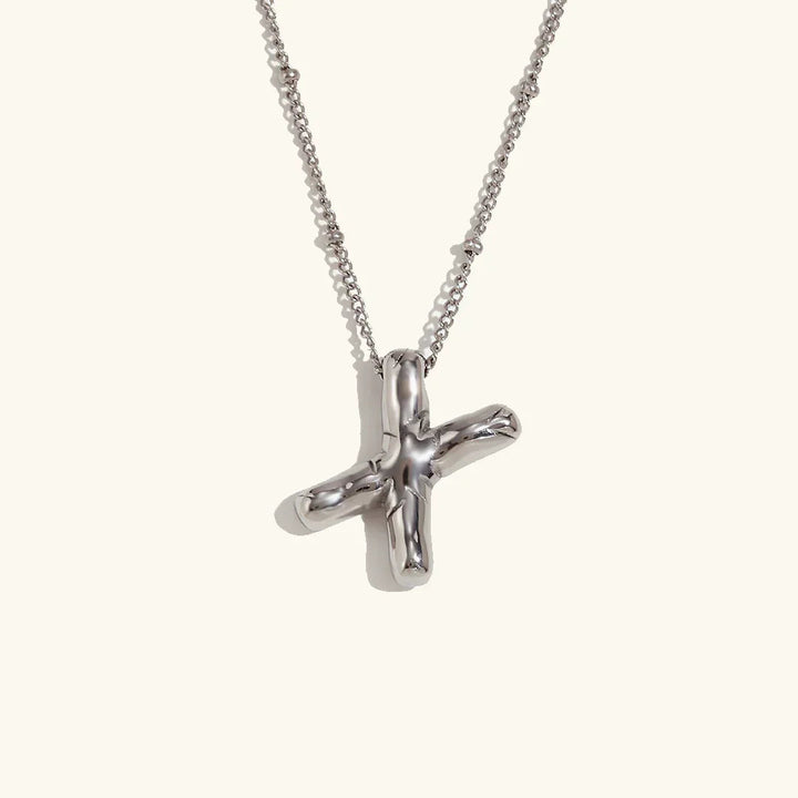 Balloon Initial Gold Necklace