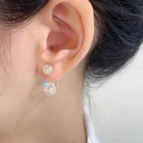 Reversible Zirconia Earrings