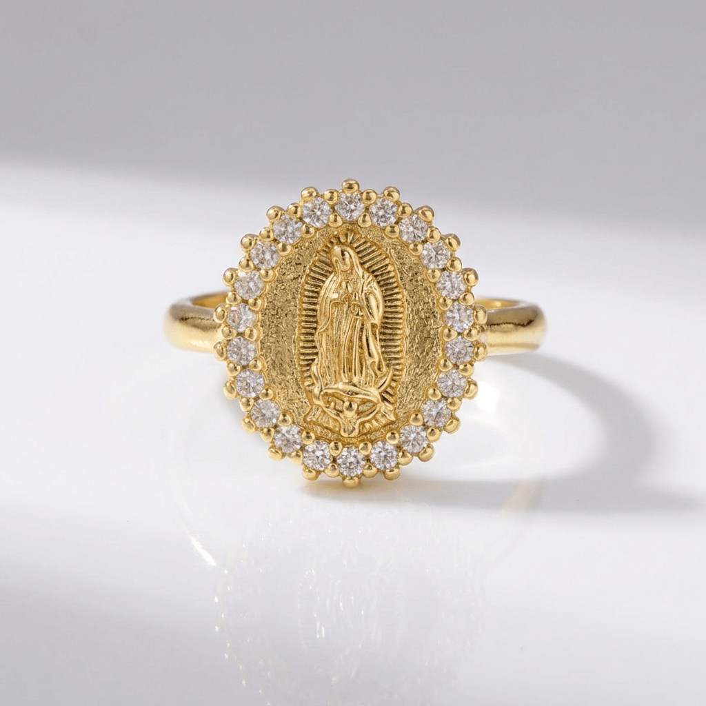 Adjustable Silver Trinity Faith Ring