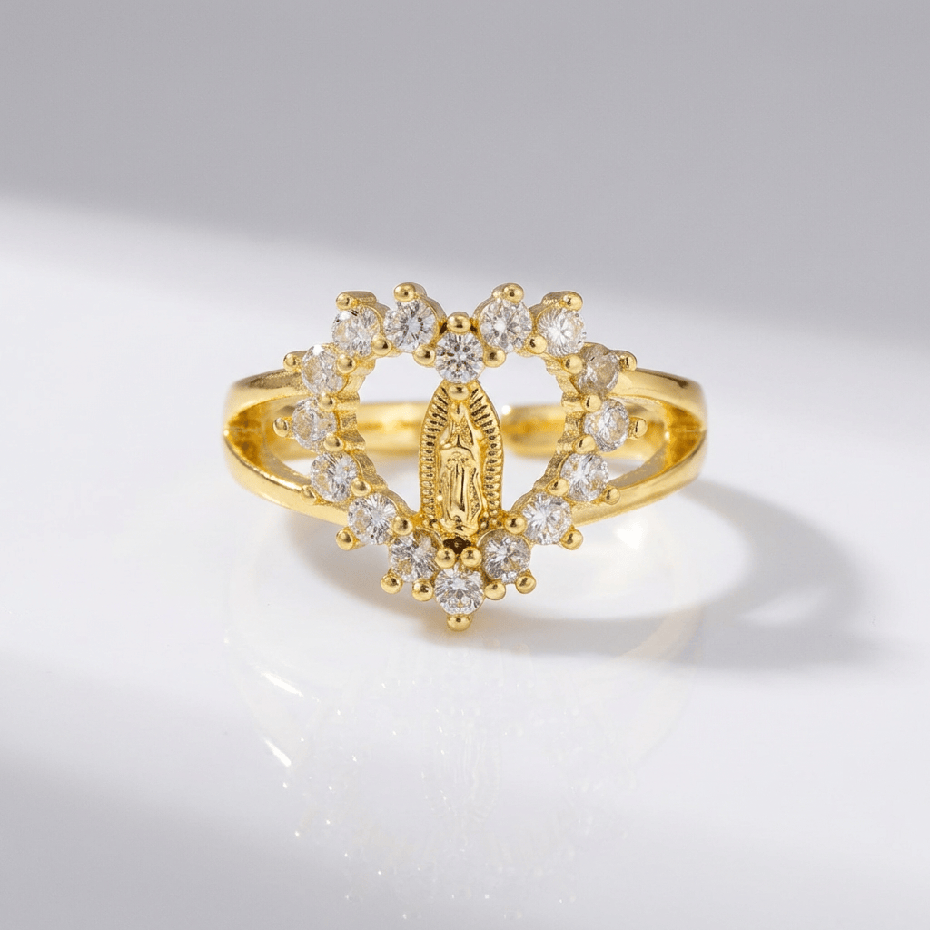 Adjustable Silver Trinity Faith Ring
