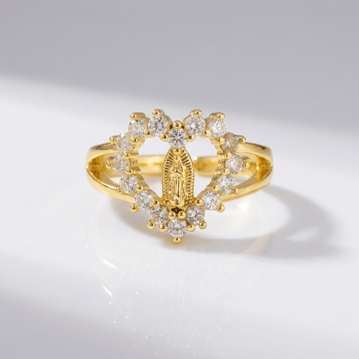 Adjustable Silver Trinity Faith Ring