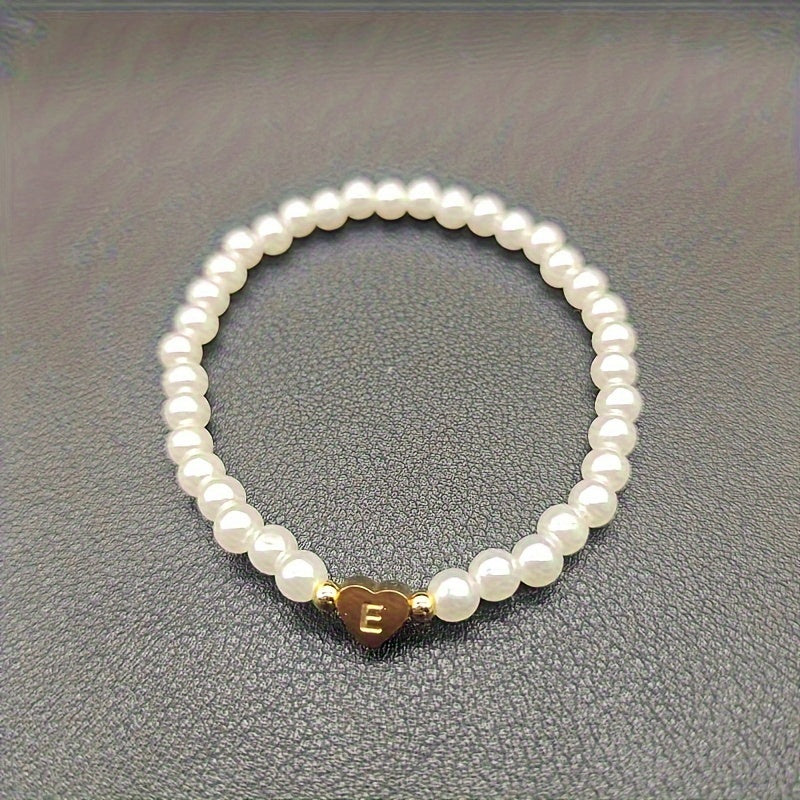 Charming Initial Heart Bracelet