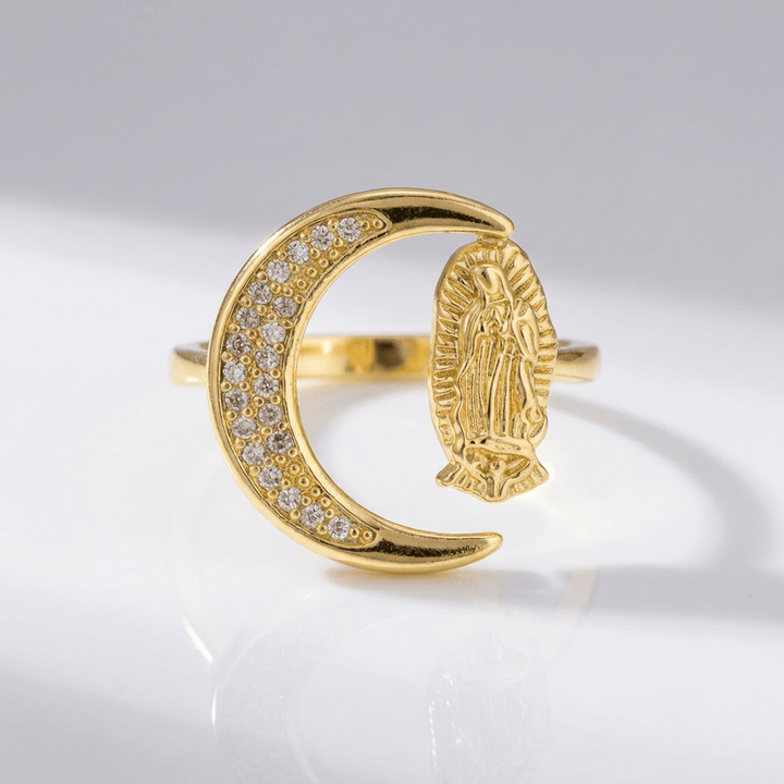 Adjustable Silver Trinity Faith Ring
