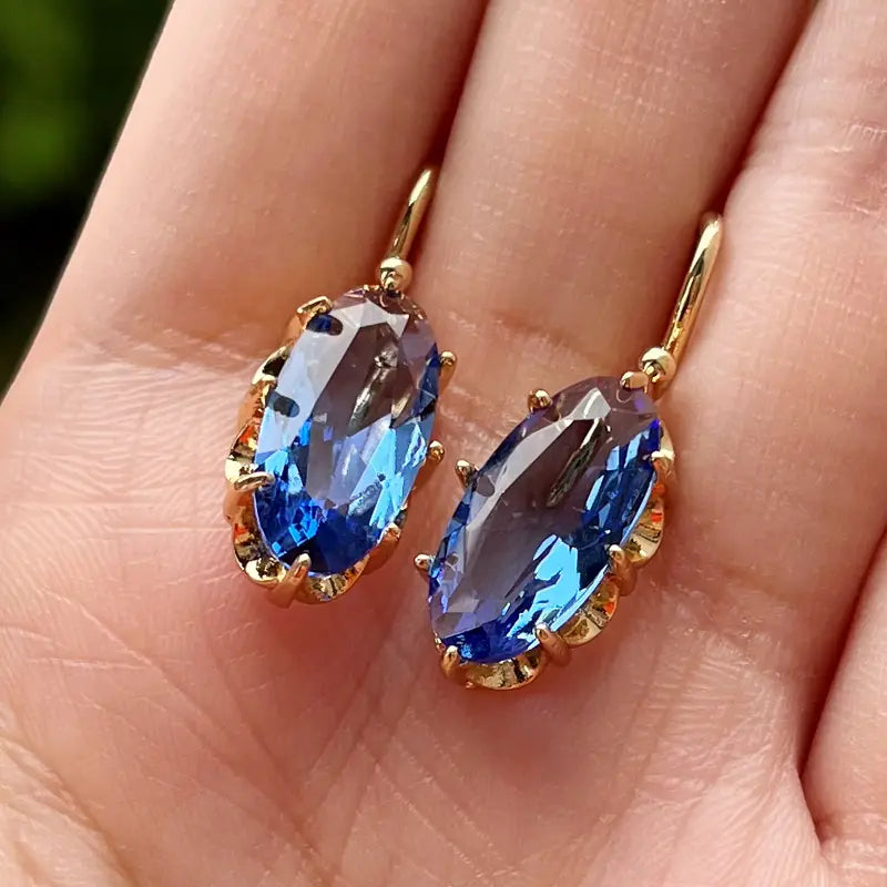 Sky Flower Gold Earrings