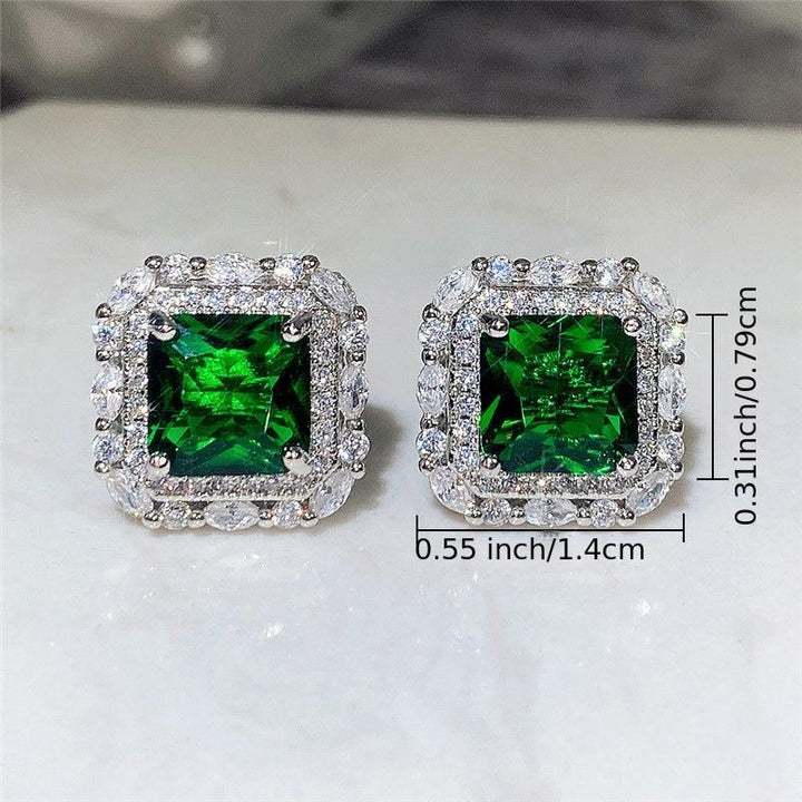 Diamond-Accent Emerald Earrings