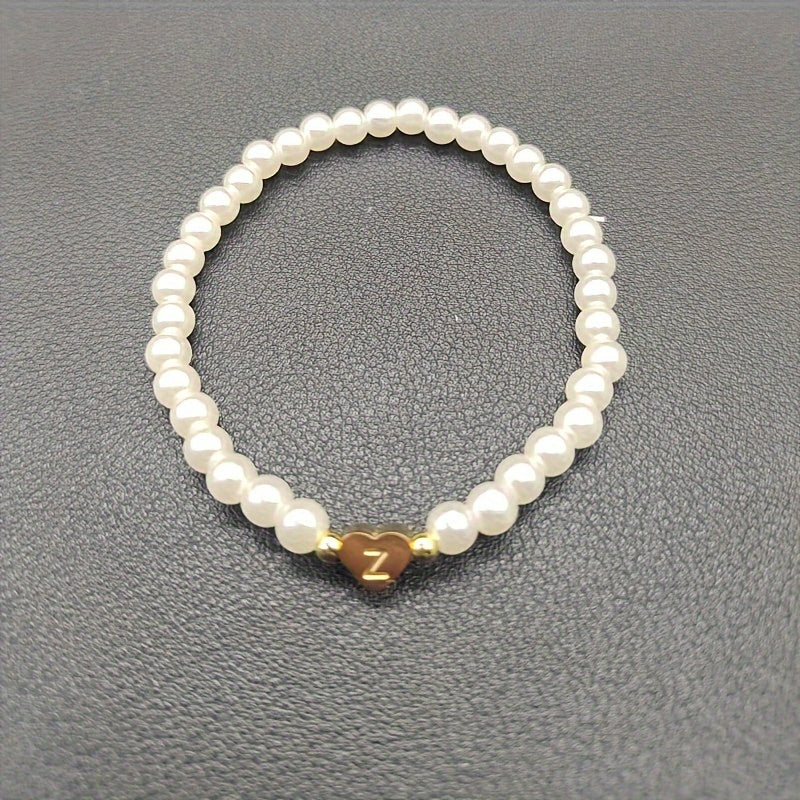 Charming Initial Heart Bracelet
