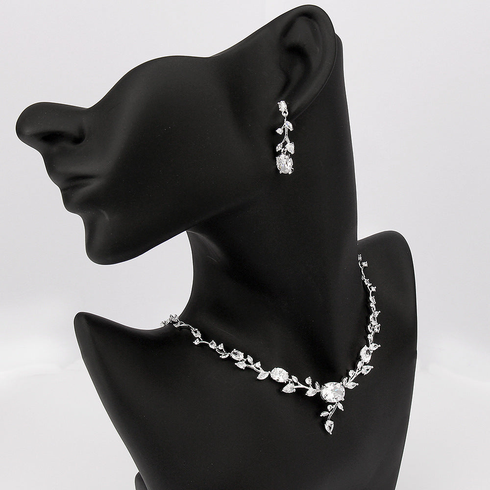 Platinum Petal Jewelry Set