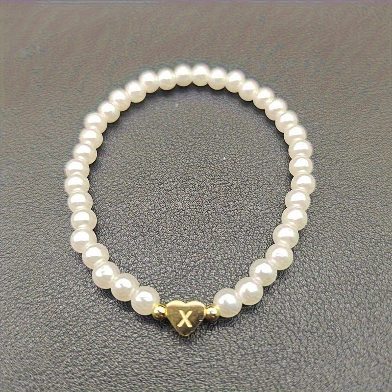 Charming Initial Heart Bracelet