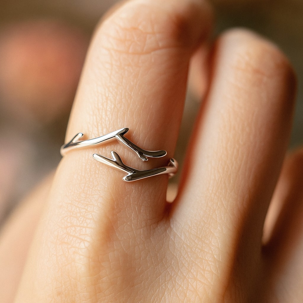 Adjustable Elegant Branch Ring" can be rewritten as "Elegant Adjustable Branch Ring.