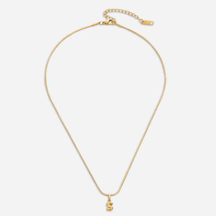 Trendy Bubble Letter Collar