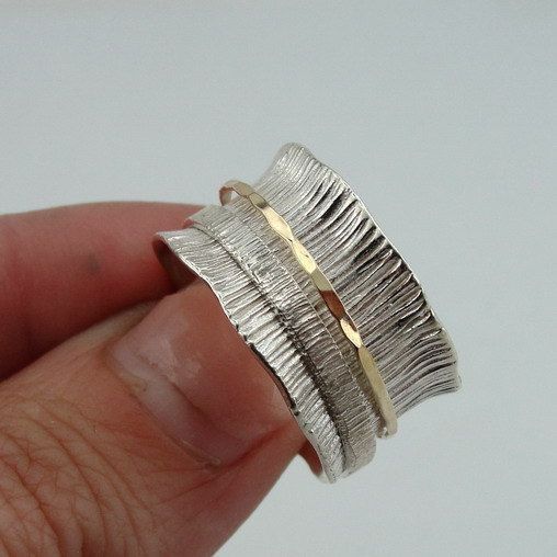 Gold-Plated Silver Vintage Thin Ring