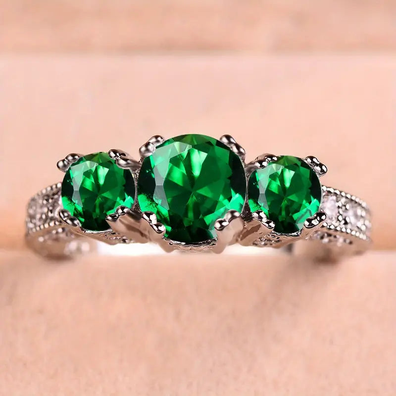 Serilda Emerald Ring" can be rewritten as "Serilda Emerald Statement Ring.