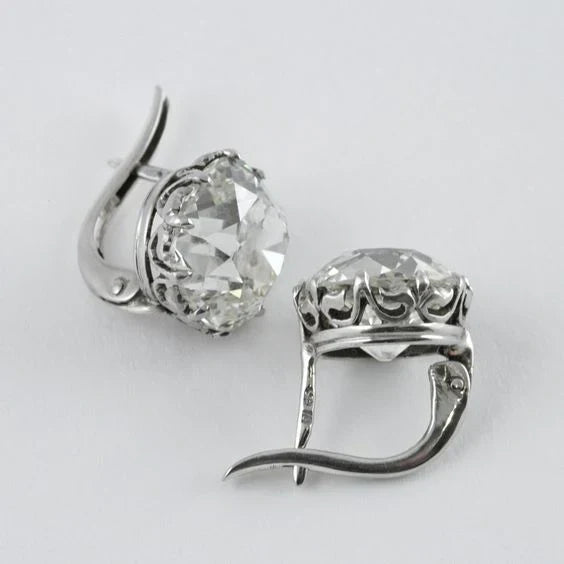 Vintage Silver Zirconia Earrings