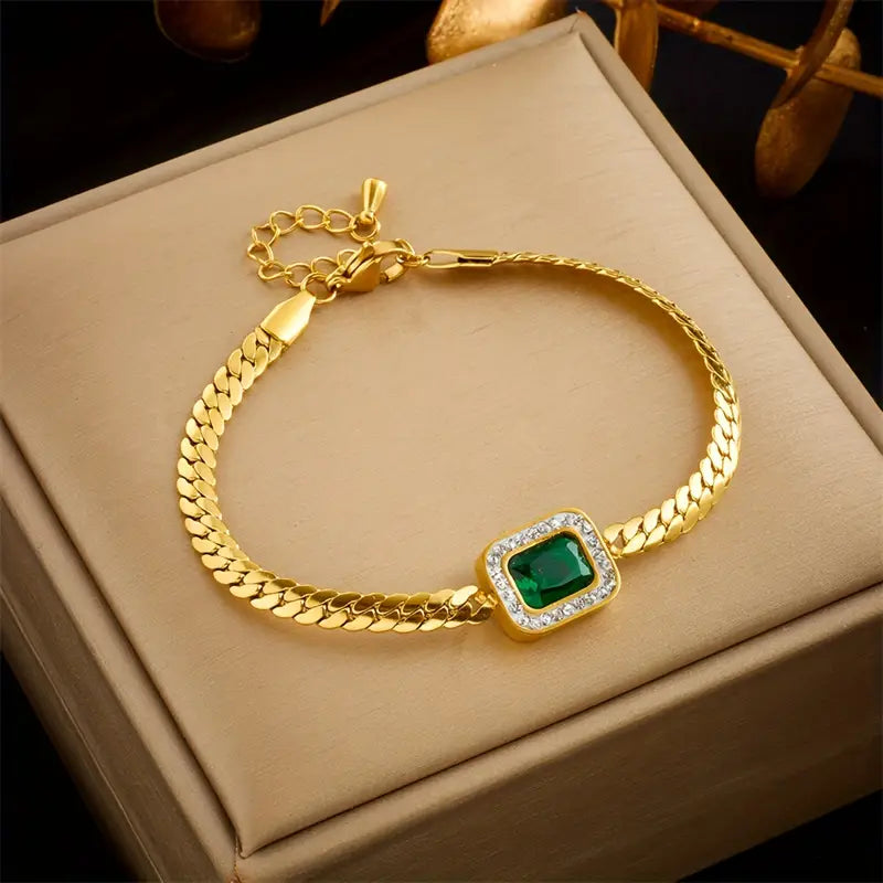 Joana Emerald Green Bracelet
