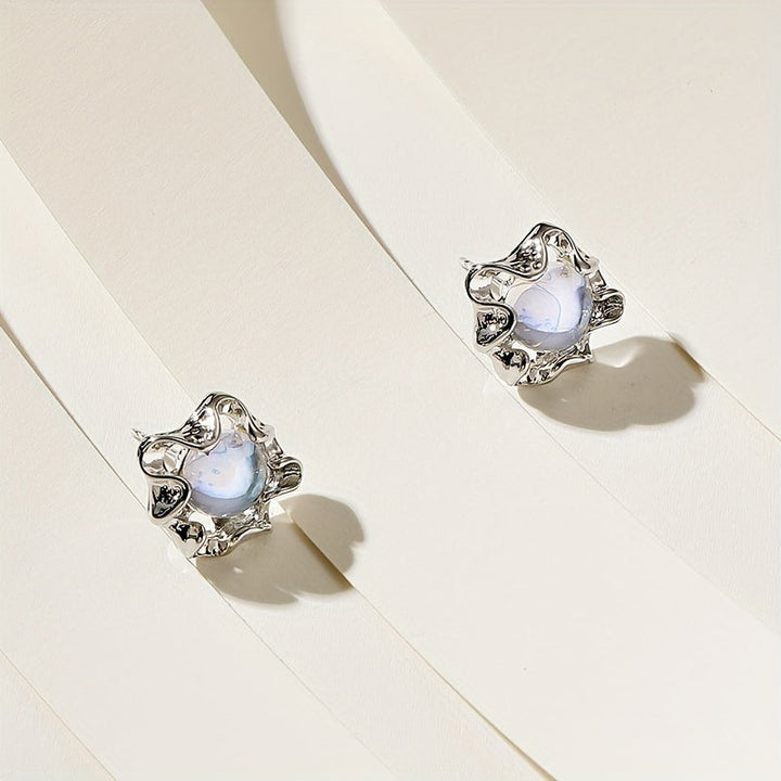 Radiant Full Moon Earrings