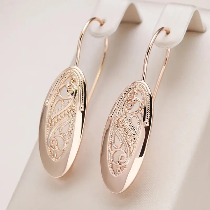 Chic Cut-Out Gold Earrings