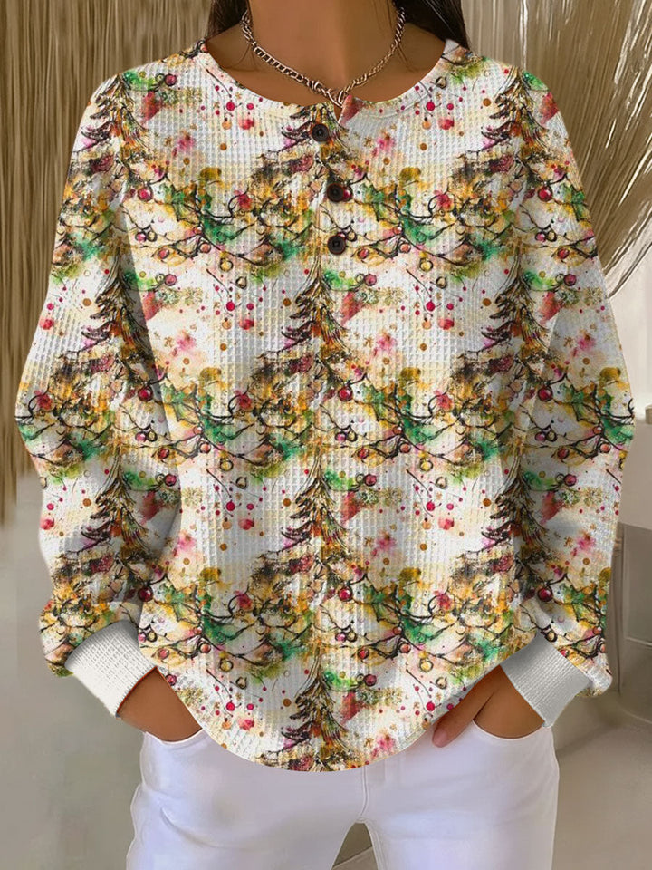 Milly | Cosy Sweater with Christmas Tree Pattern