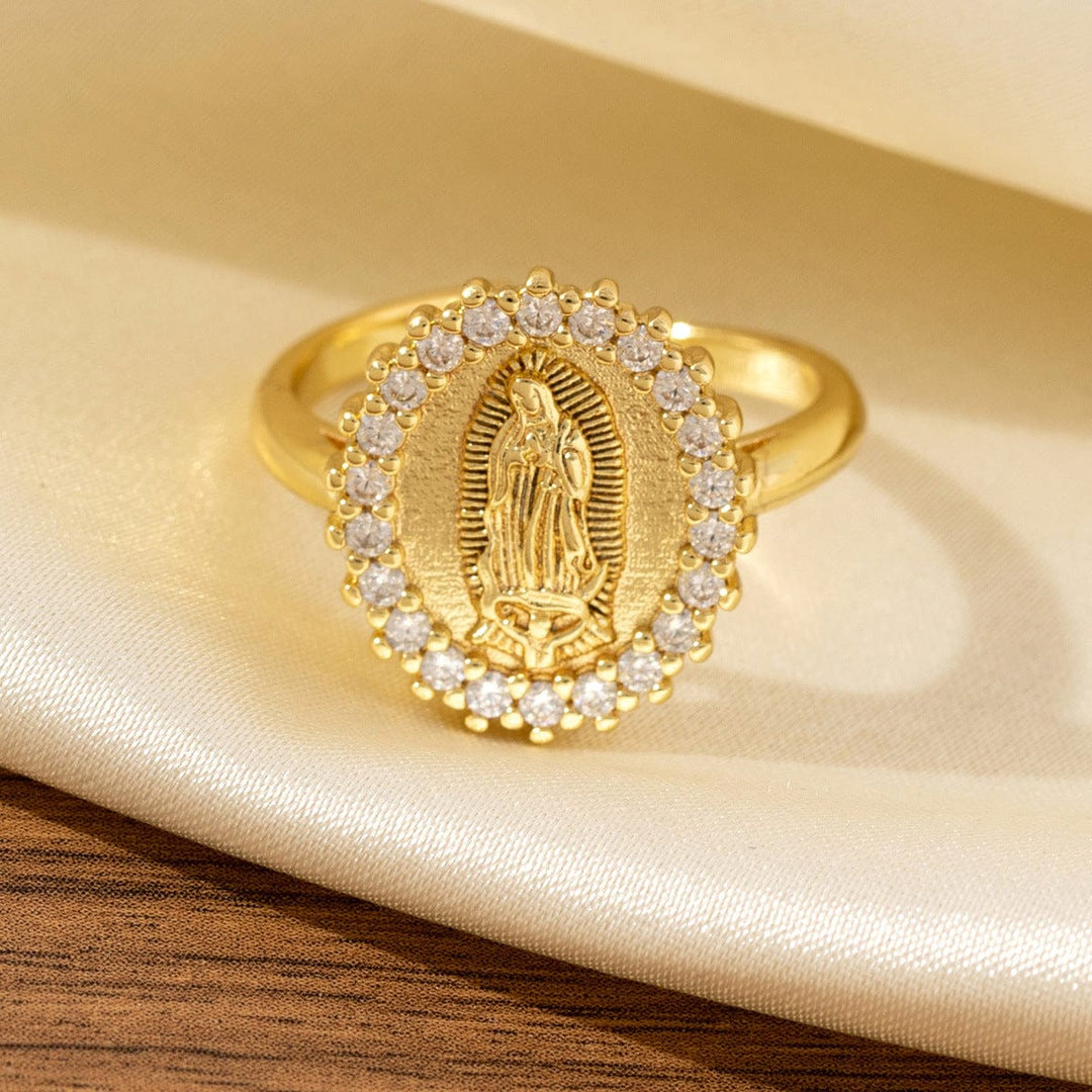 Adjustable Silver Trinity Faith Ring