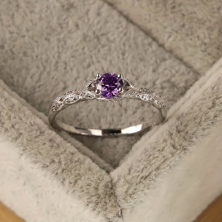Brigitte Amethyst Ring" can be rewritten as "Brigitte Amethyst Gemstone Ring.