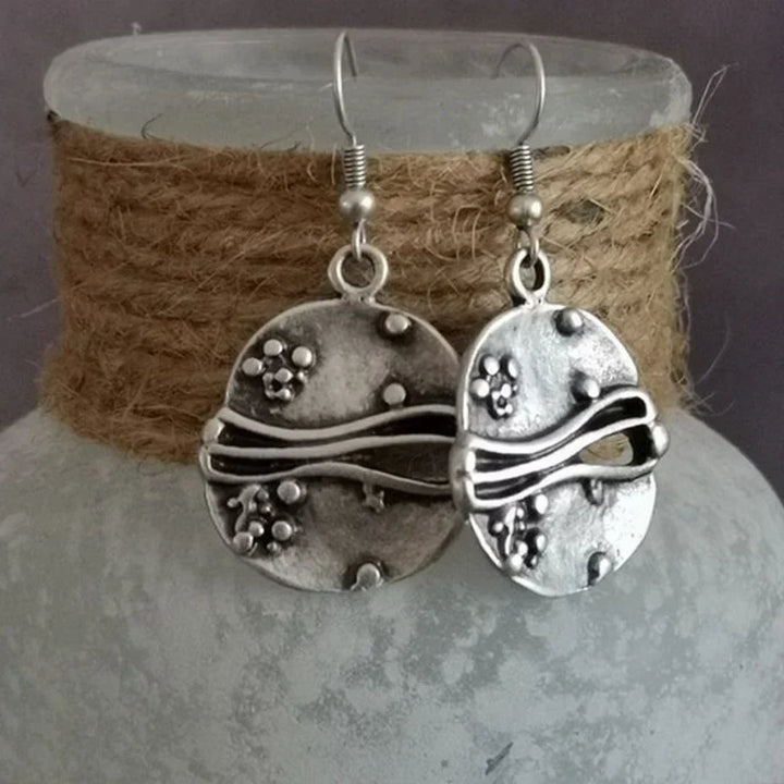 Silver Wave Earrings