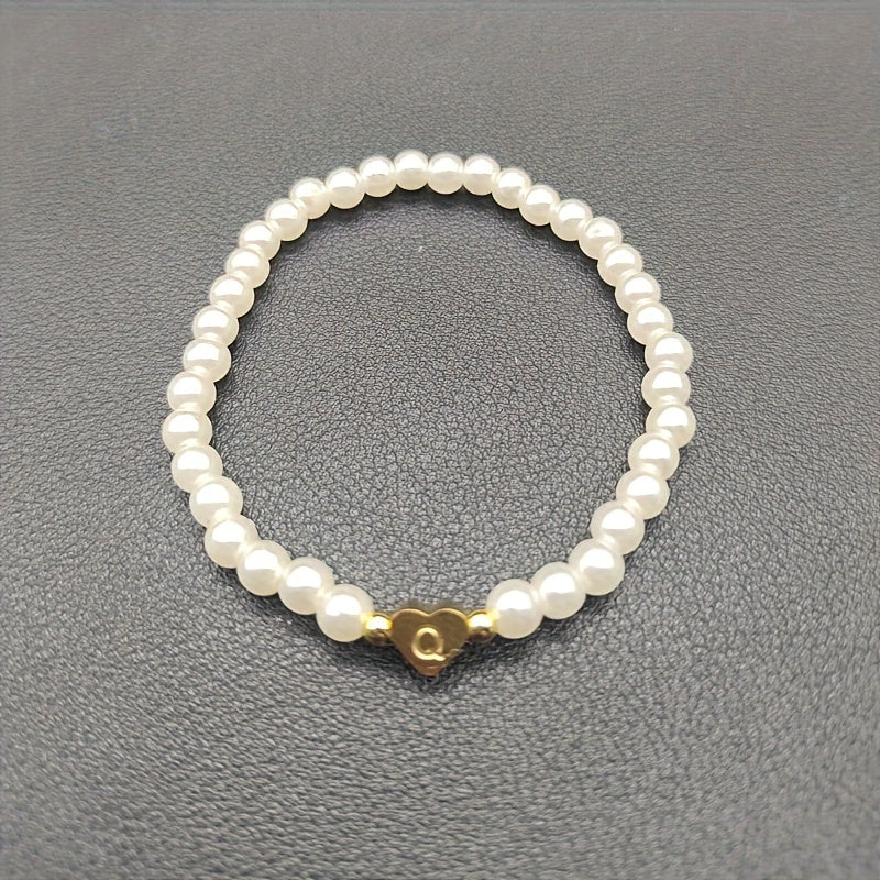 Charming Initial Heart Bracelet