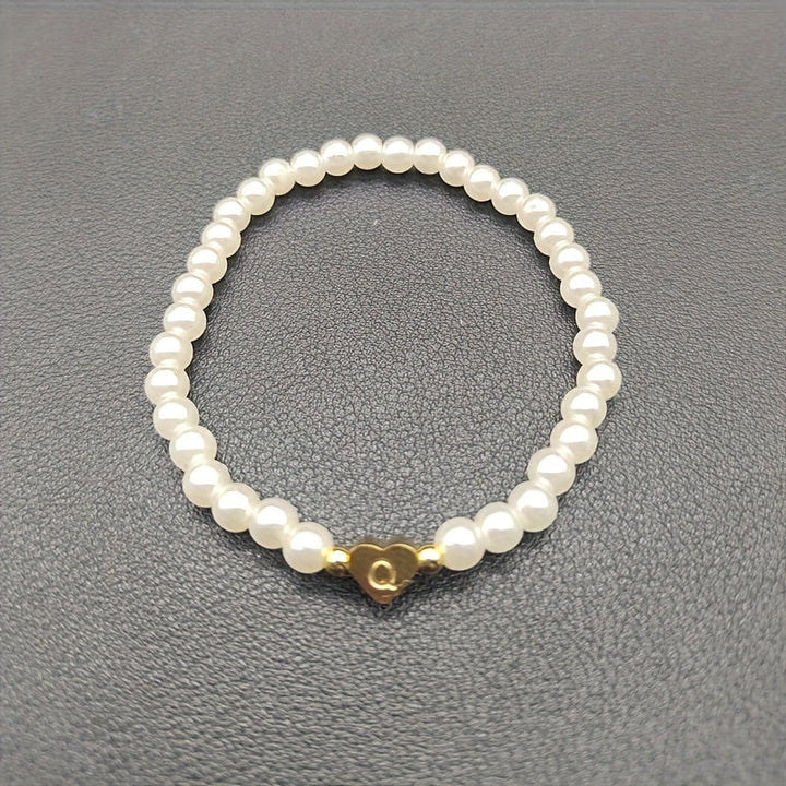 Charming Initial Heart Bracelet