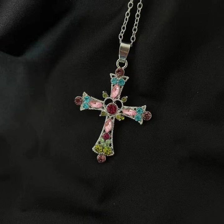 Blessed Gem Cross Necklace