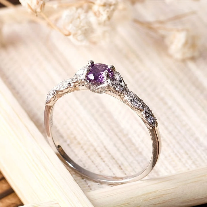 Brigitte Amethyst Ring" can be rewritten as "Brigitte Amethyst Gemstone Ring.