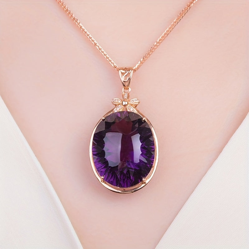 Maria Amethyst Pendant Necklace