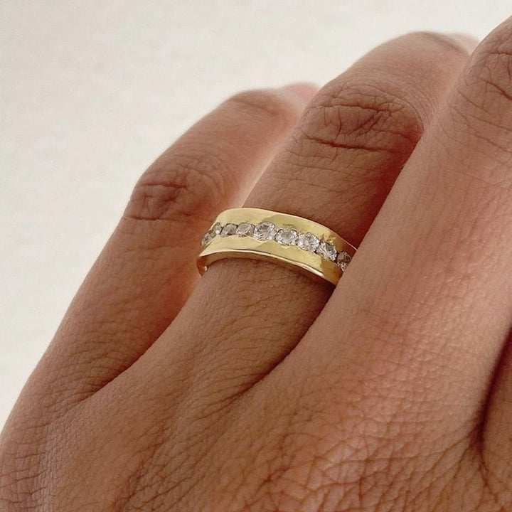 Vintage Gold Zirconia Ring