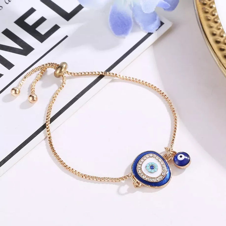 Elegant Greek Evil Eye Bracelet