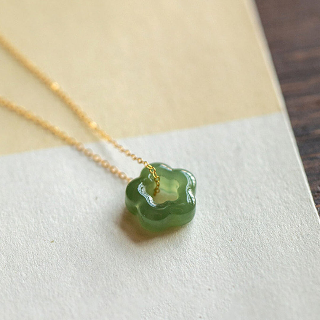 Jade Flower Necklace