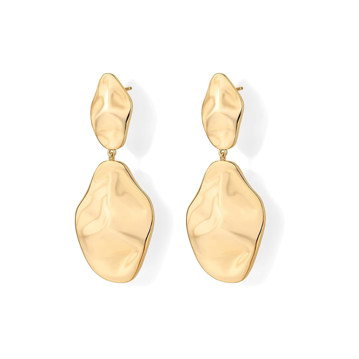 Gold Wave Earrings