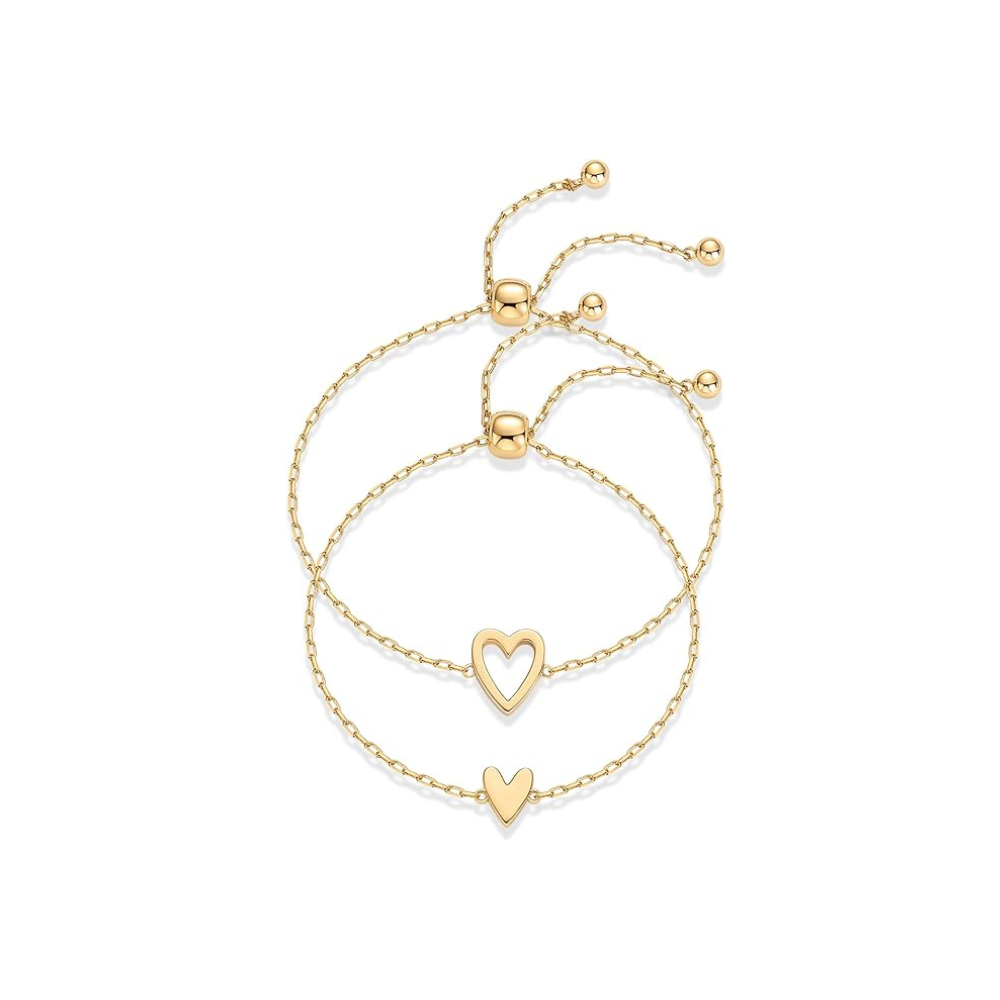 Gold Radiant Heart Bracelet