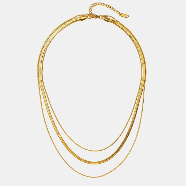 Layered Gold Chain Necklace