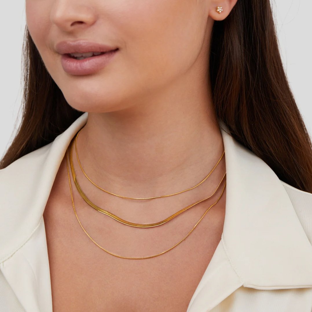 Layered Gold Chain Necklace