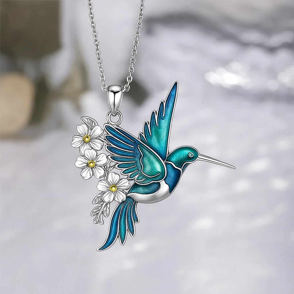 Vibrant Bird Necklace