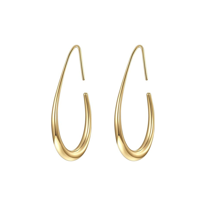 Gold Solar Light Hoop Earrings