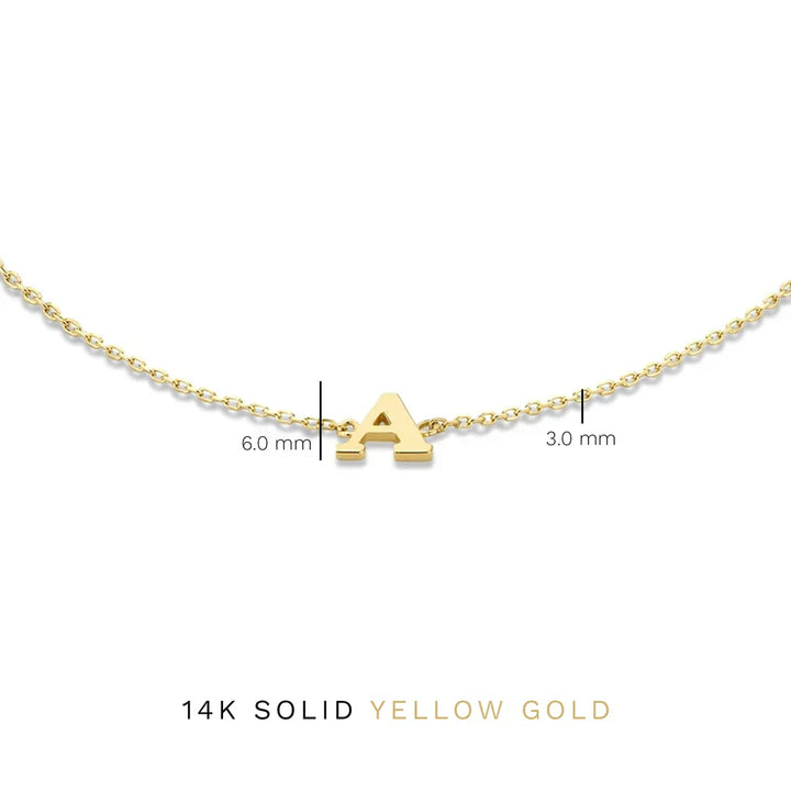 Gold Initial Bracelet by Vita Signa