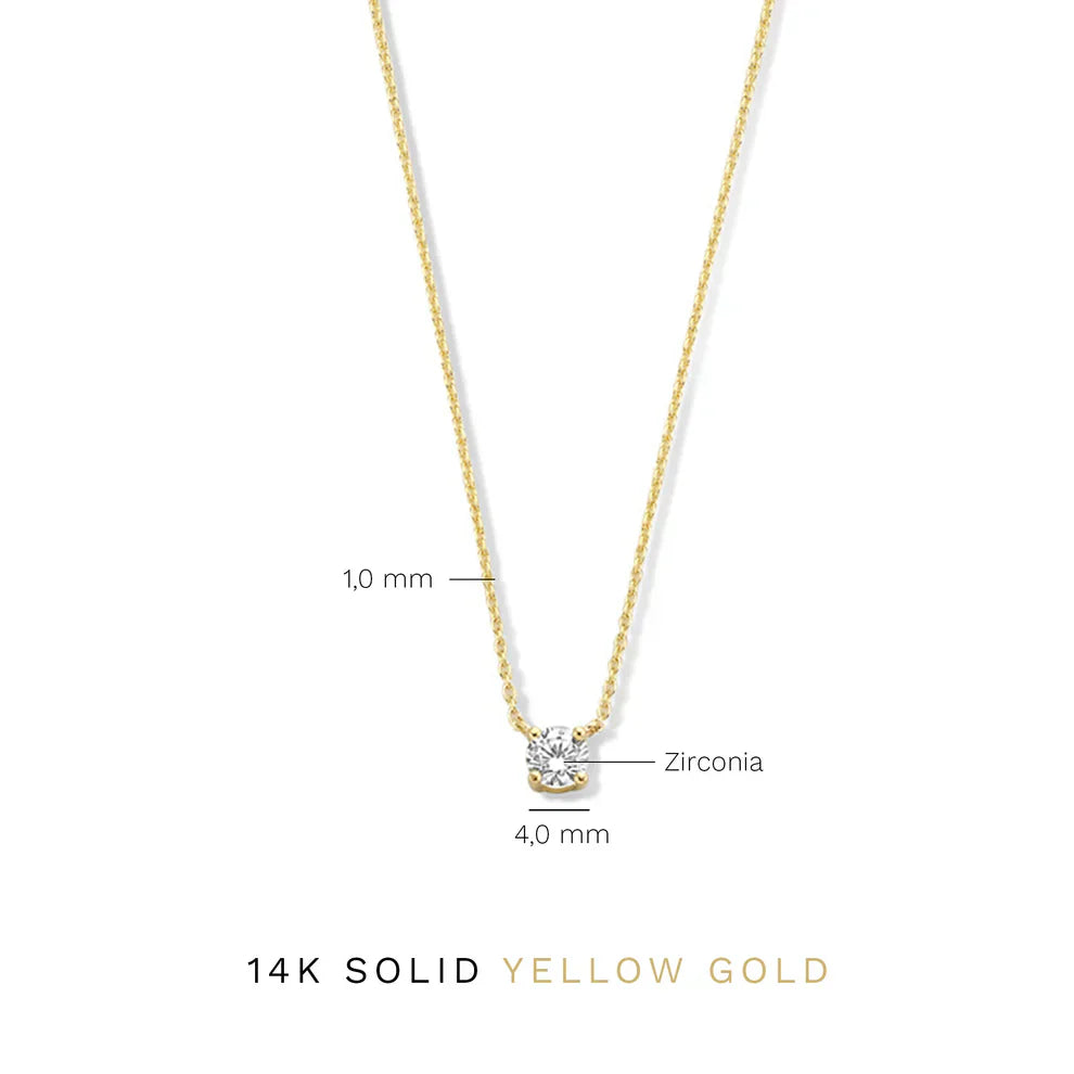 Cléa Gold Moissanite Stone Collar