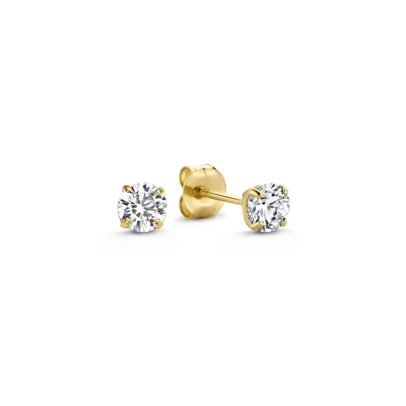 Gold Moon Tear Earrings Set