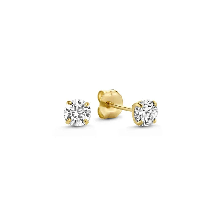 Gold Moon Tear Earrings Set
