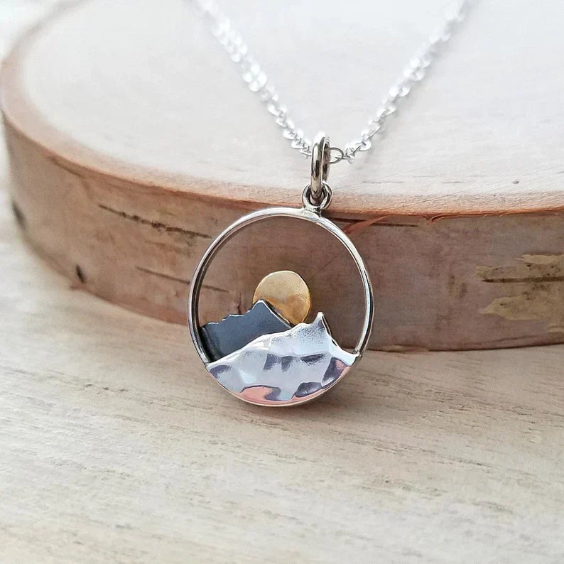 Mountain Pendant Necklace