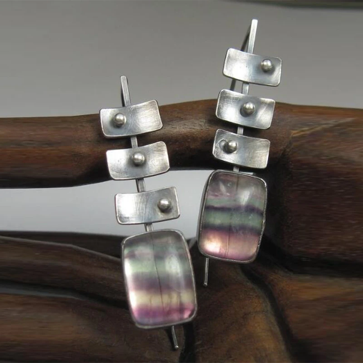 Gradient Silver Earrings