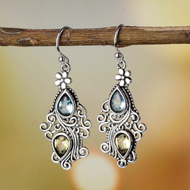 Crystal Stone Earrings