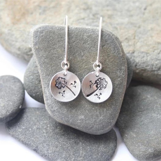 Retro Dandelion Earrings